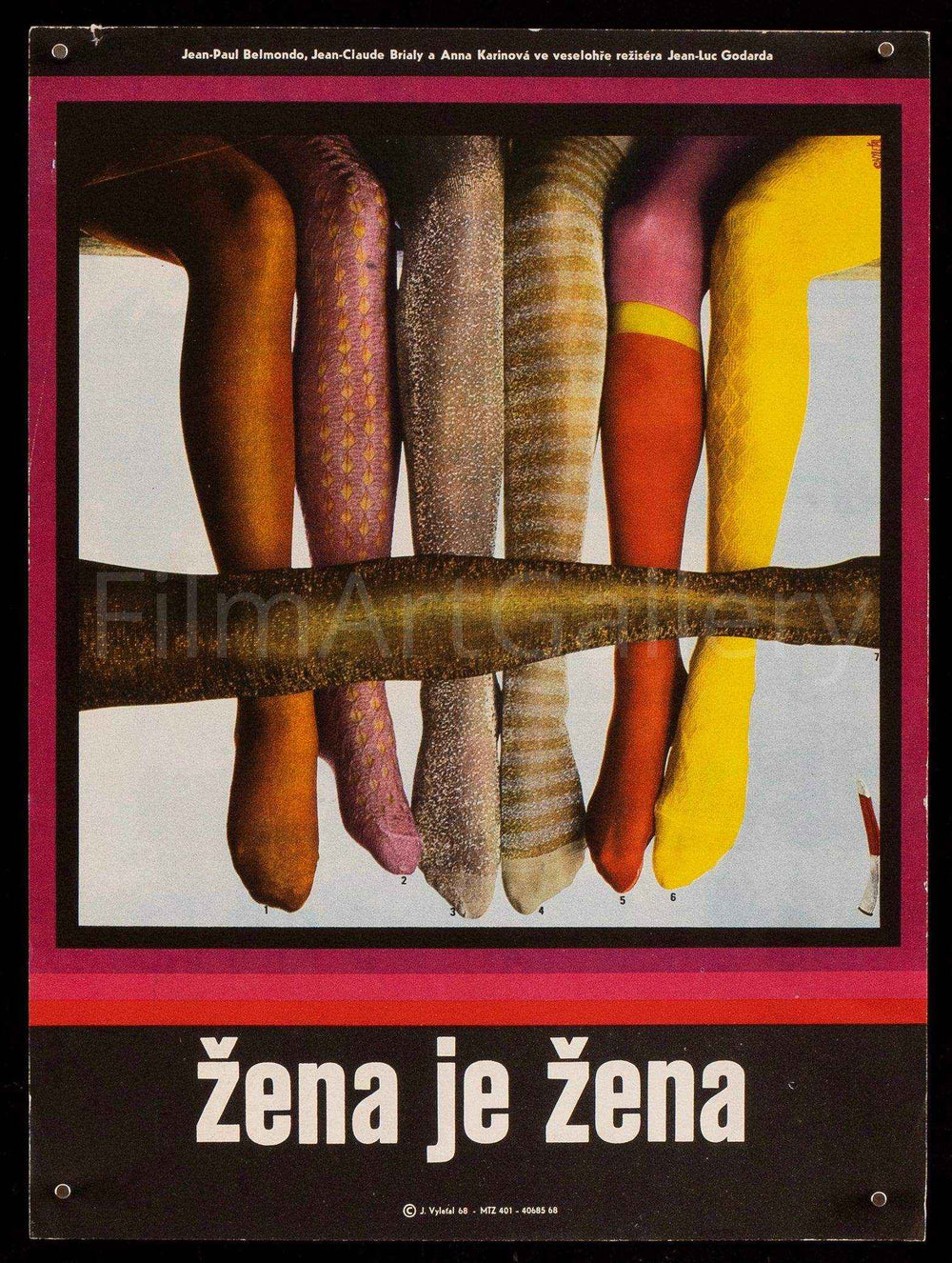 A Woman Is a Woman (Une Femme Est Une Femme) Original Vintage Movie Poster