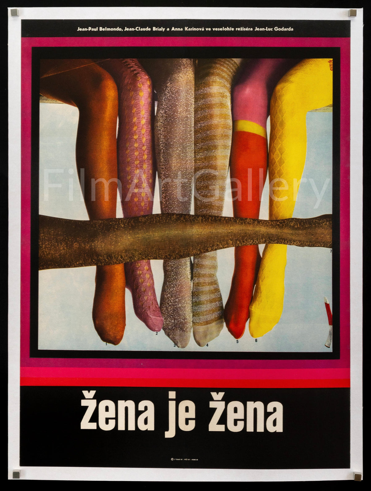 A Woman Is a Woman (Une Femme Est Une Femme) Original Vintage Movie Poster