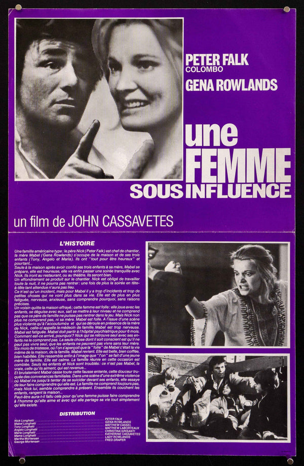 A Woman Under the Influence Original Vintage Movie Poster