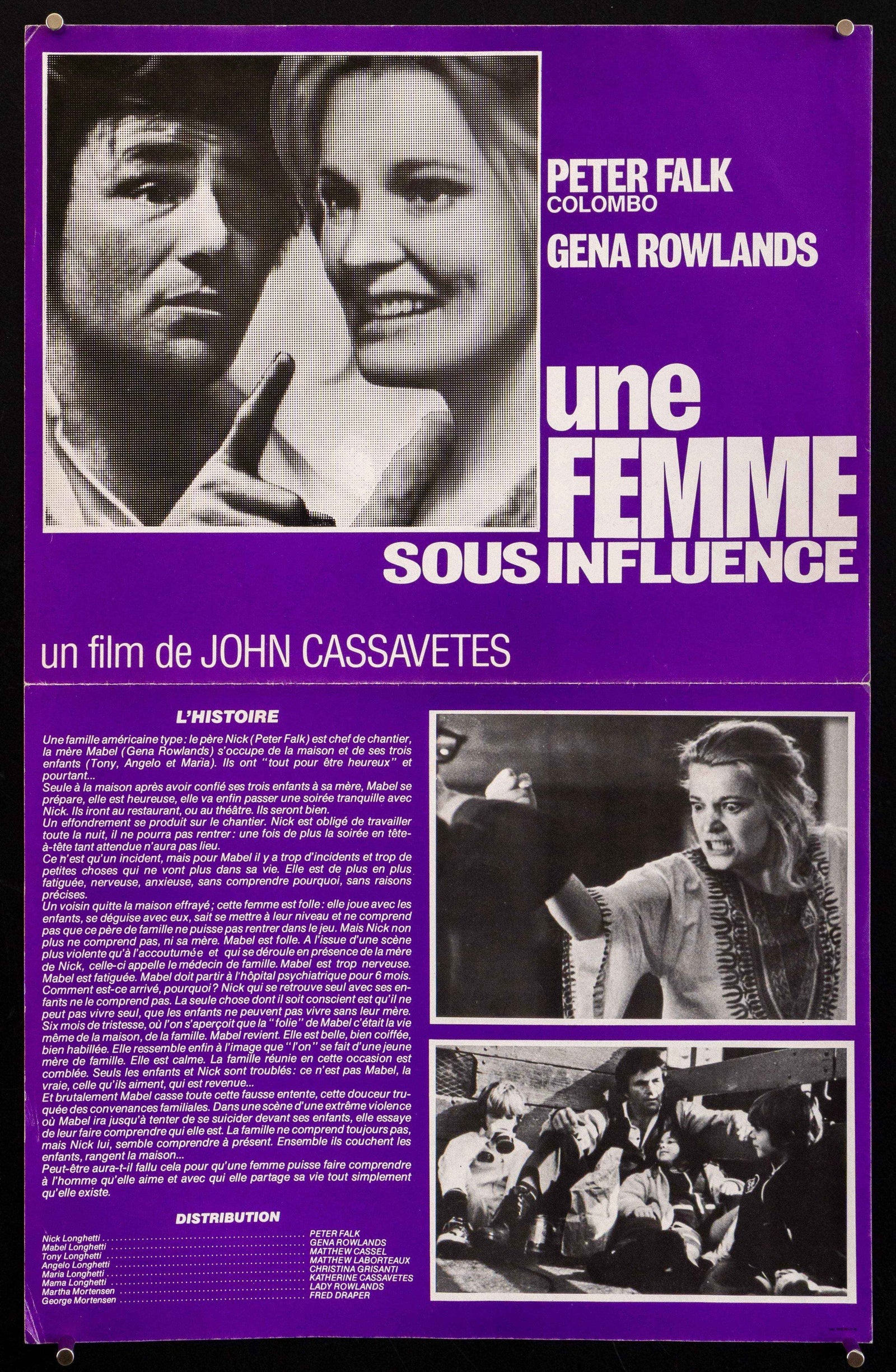 A Woman Under the Influence Original Vintage Movie Poster