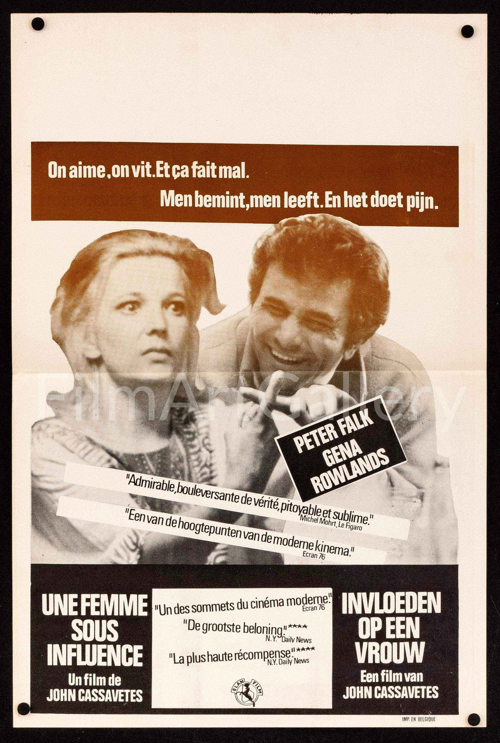 A Woman Under the Influence Original Vintage Movie Poster