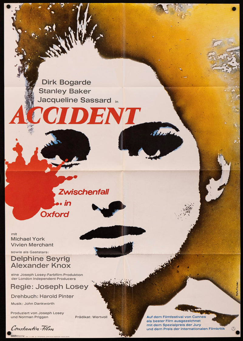 Accident German A1 (23x33) Original Vintage Movie Poster