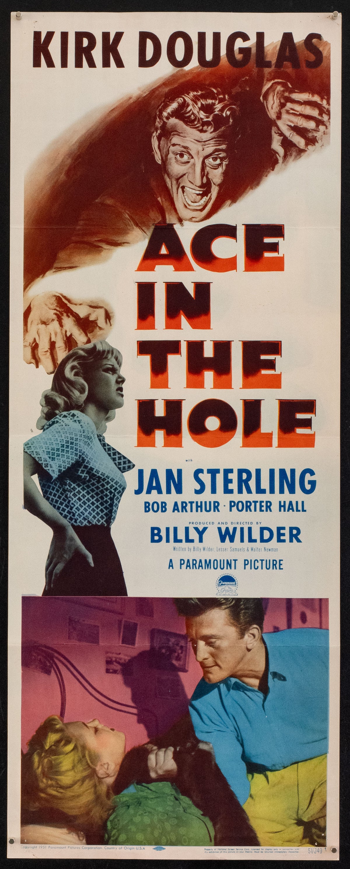 Ace in the Hole Original Vintage Movie Poster