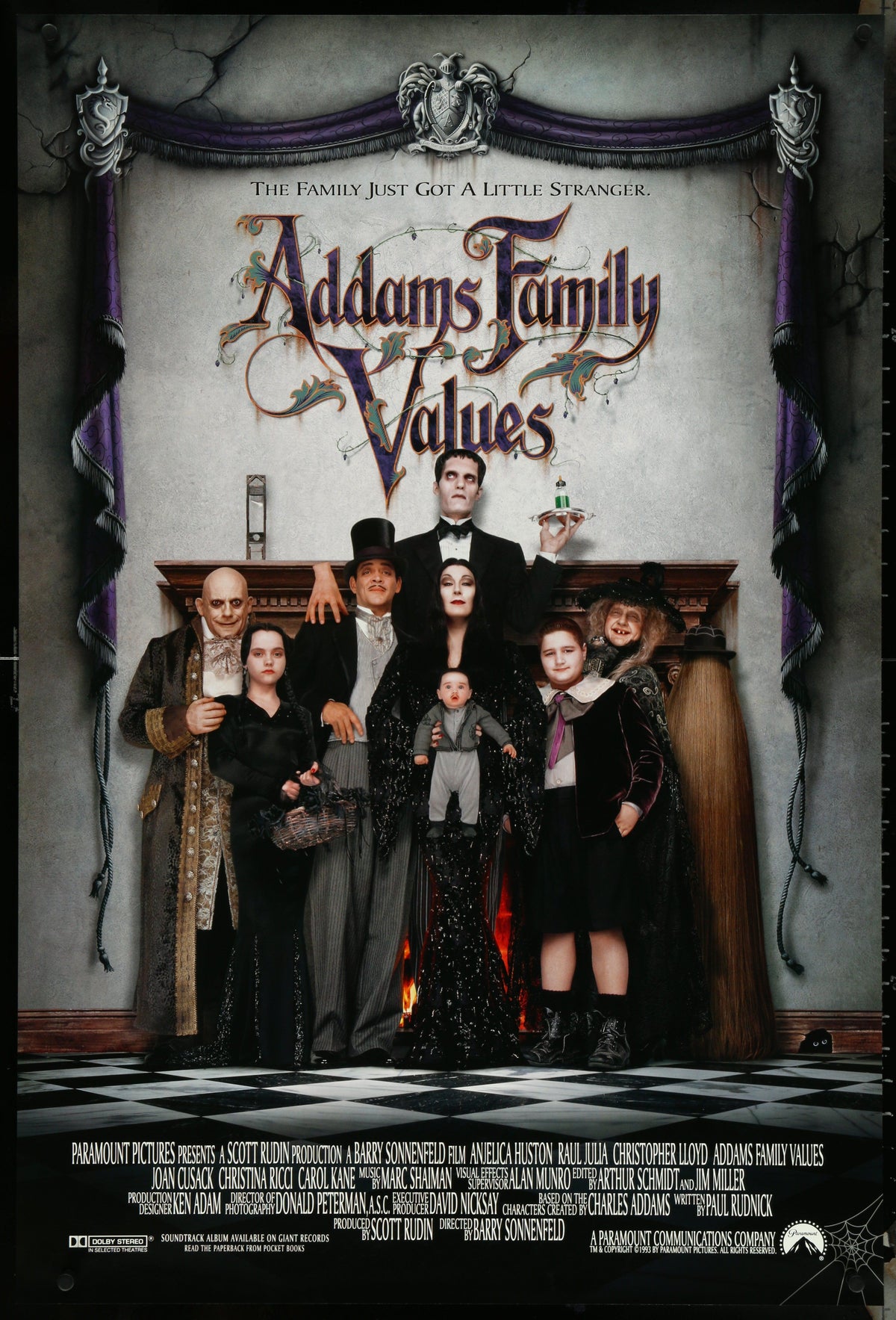 Addams Family Values 1 Sheet (27x41) Original Vintage Movie Poster