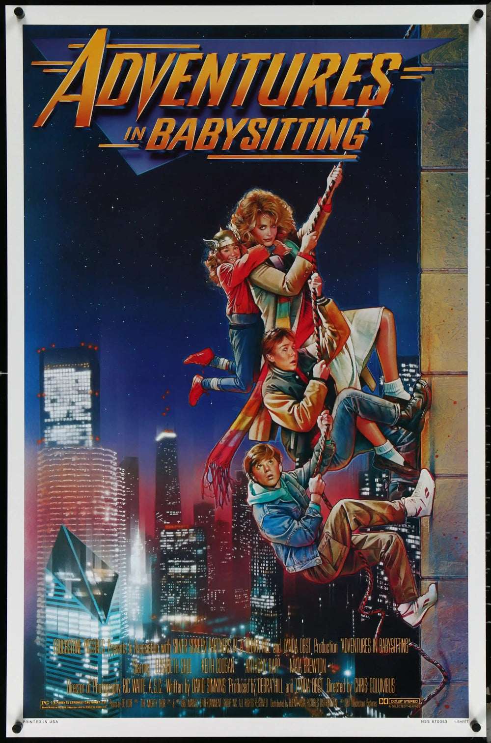 Adventures in Babysitting Original Vintage Movie Poster