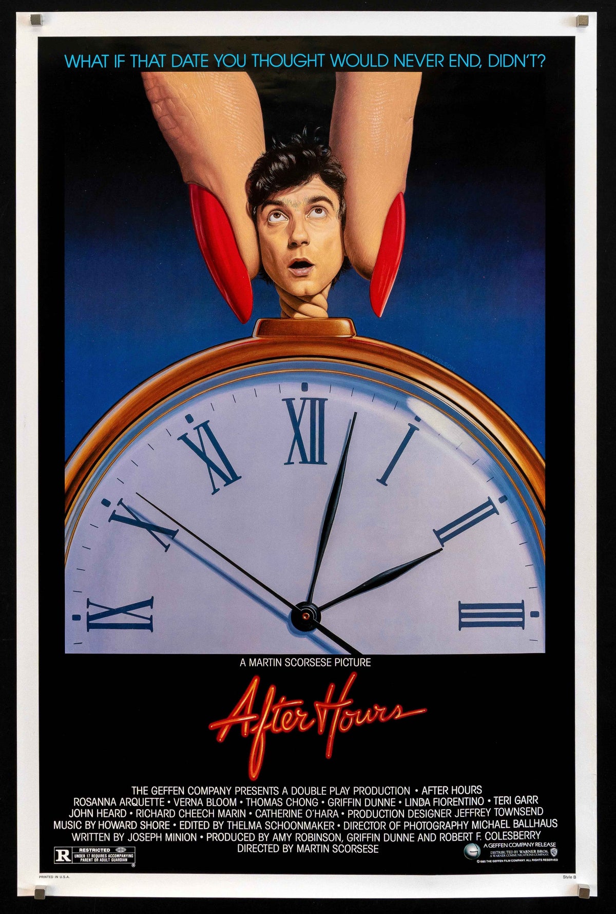 After Hours Original Vintage Movie Poster