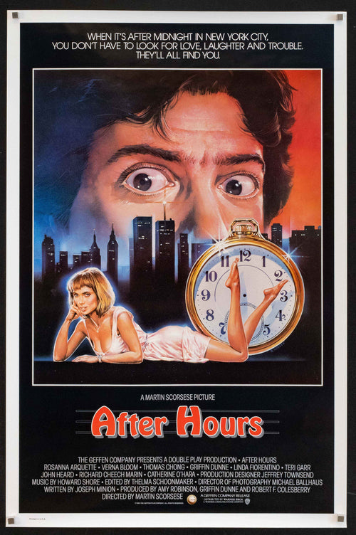 After Hours Original Vintage Movie Poster