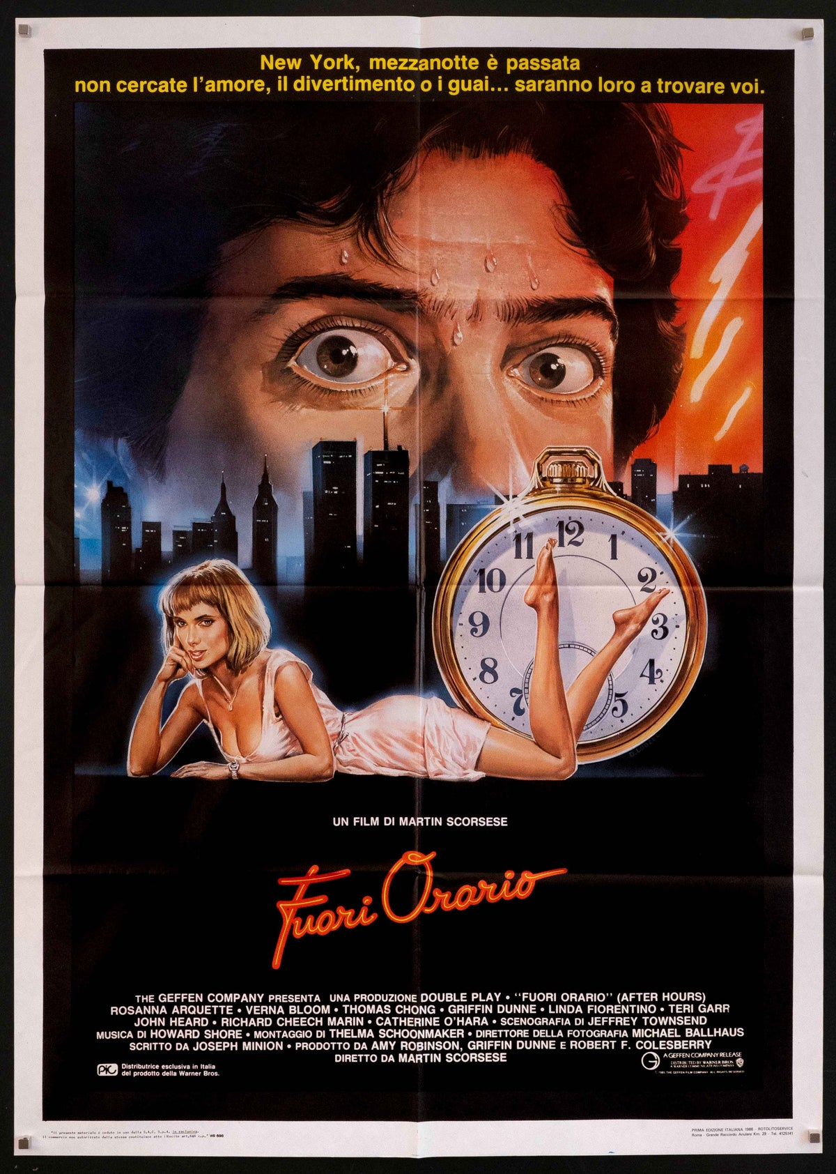 After Hours Original Vintage Movie Poster