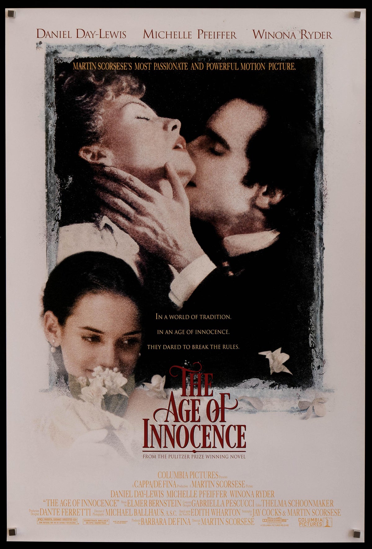 Age of Innocence 1 Sheet (27x41) Original Vintage Movie Poster