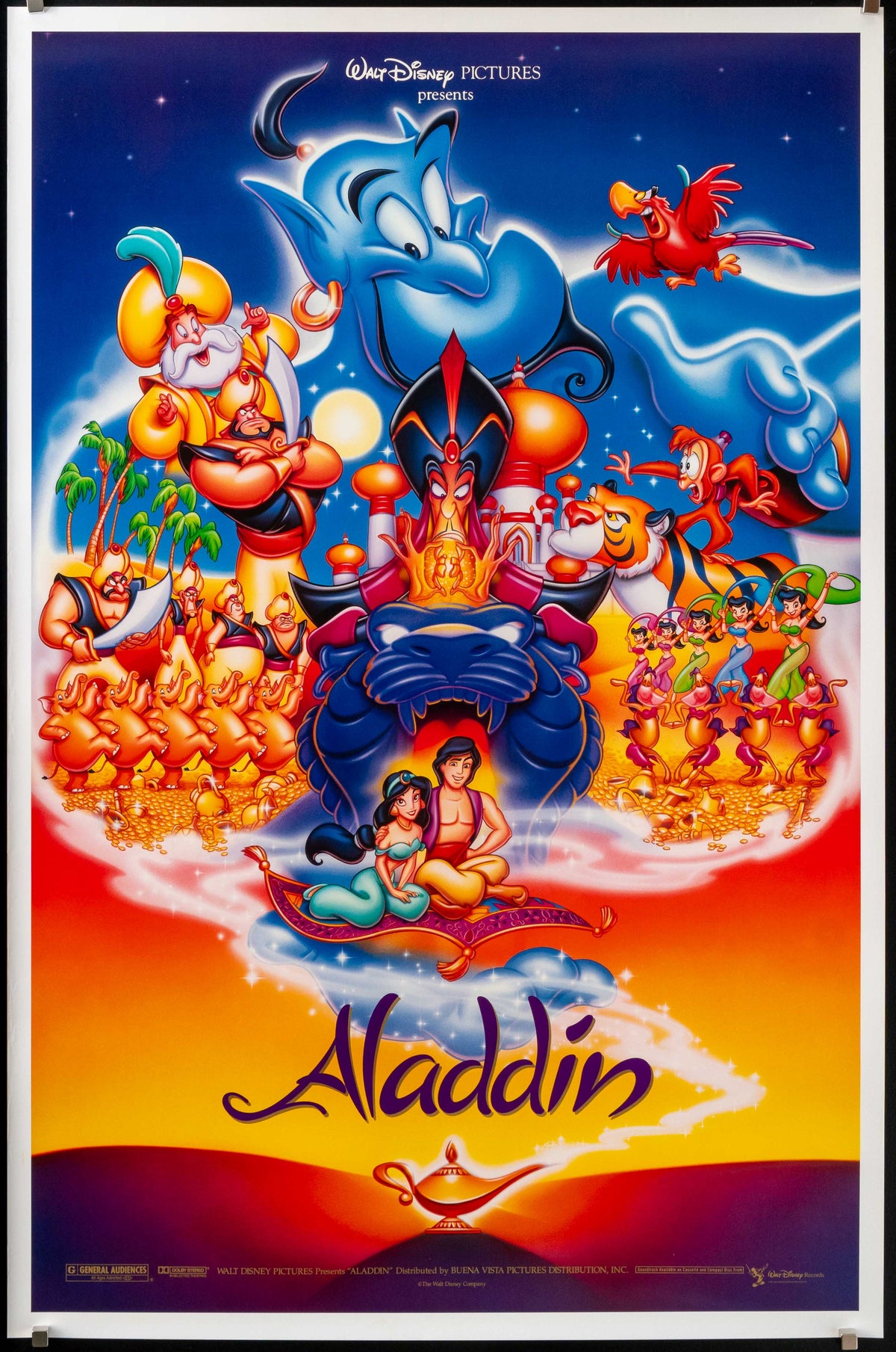 Aladdin Original Vintage Movie Poster