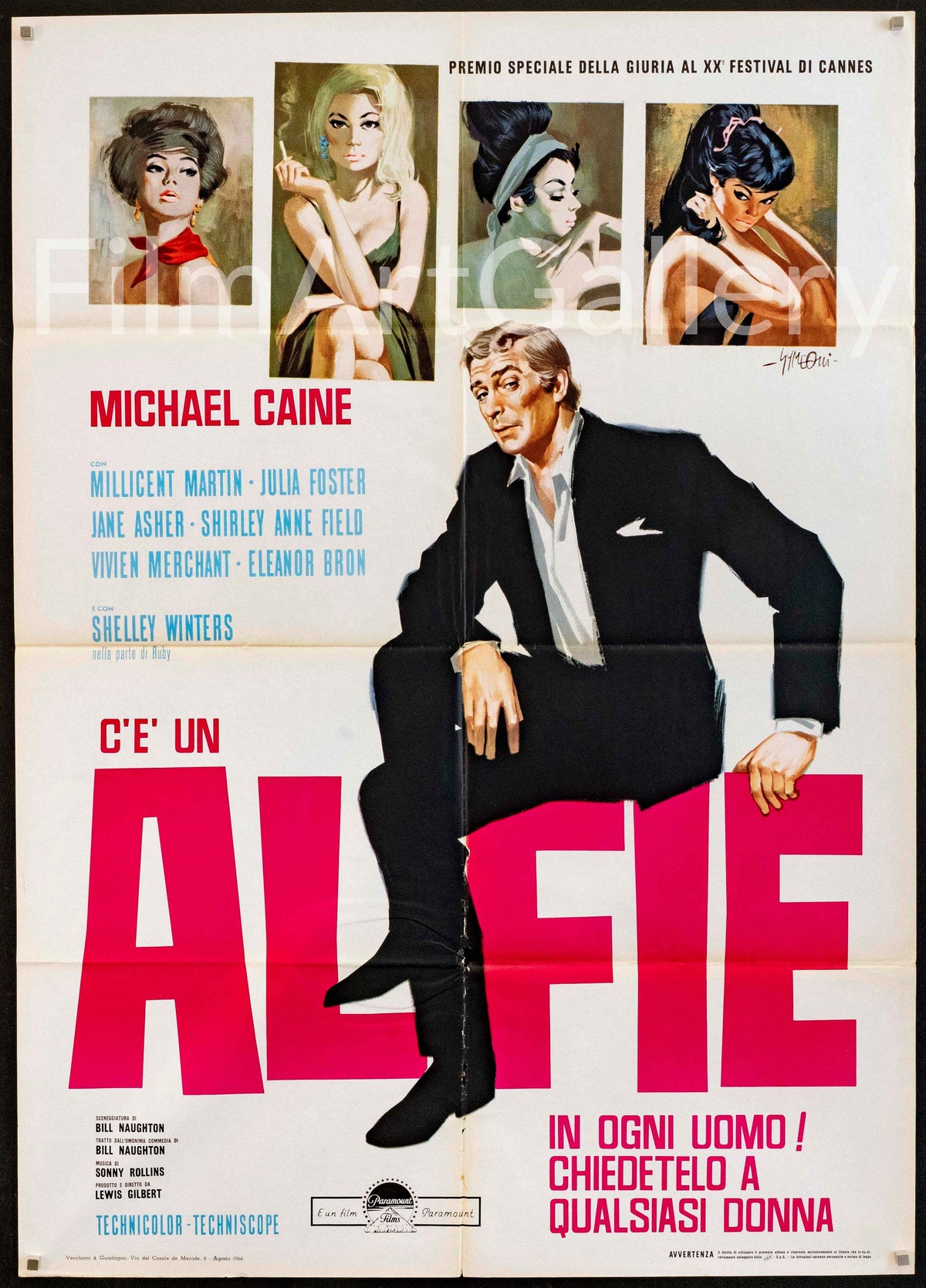 Alfie Original Vintage Movie Poster