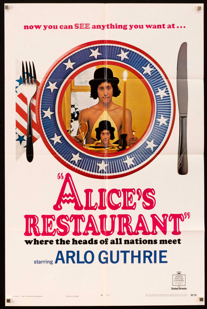 Alice's Restaurant Original Vintage Movie Poster