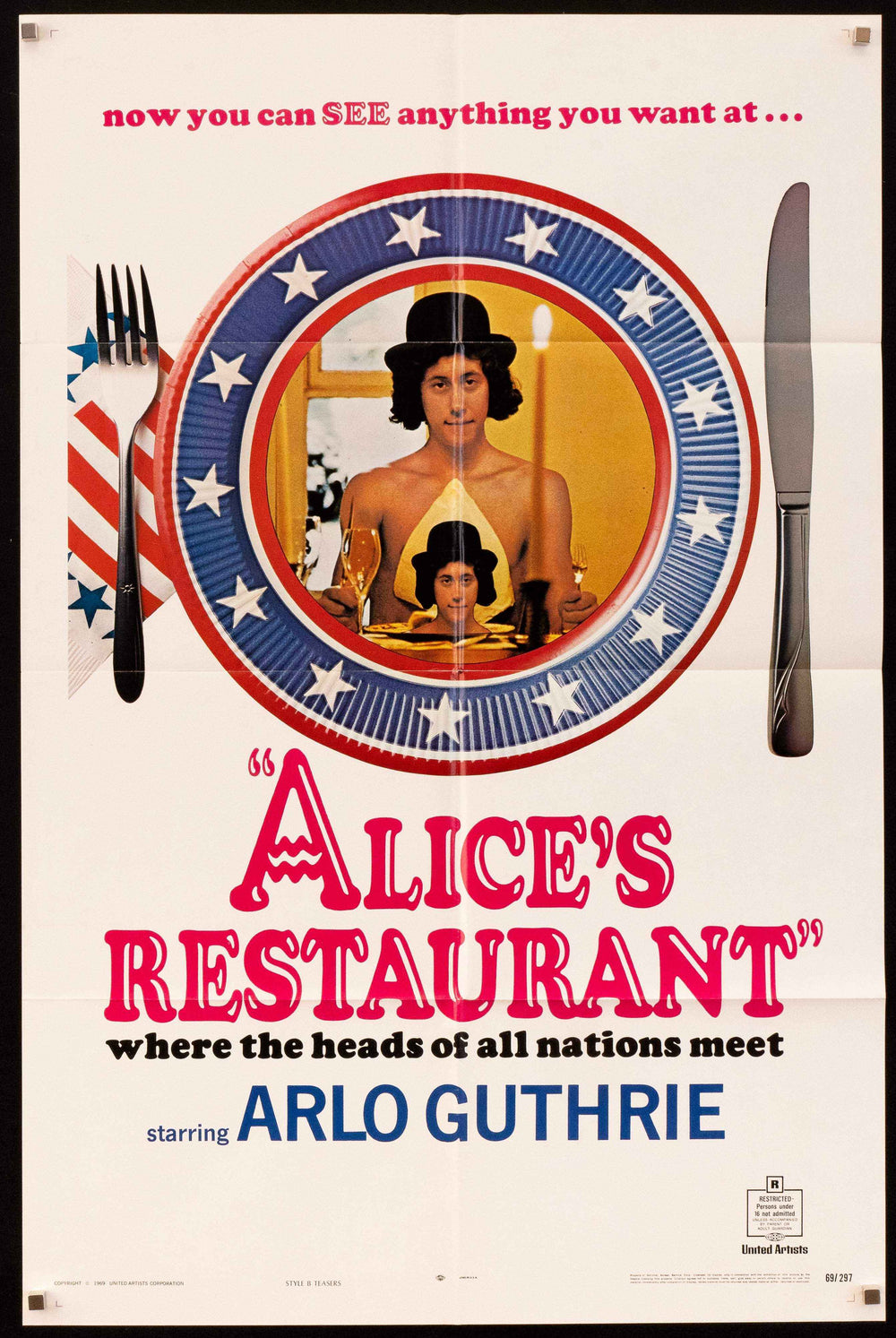Alice's Restaurant Original Vintage Movie Poster