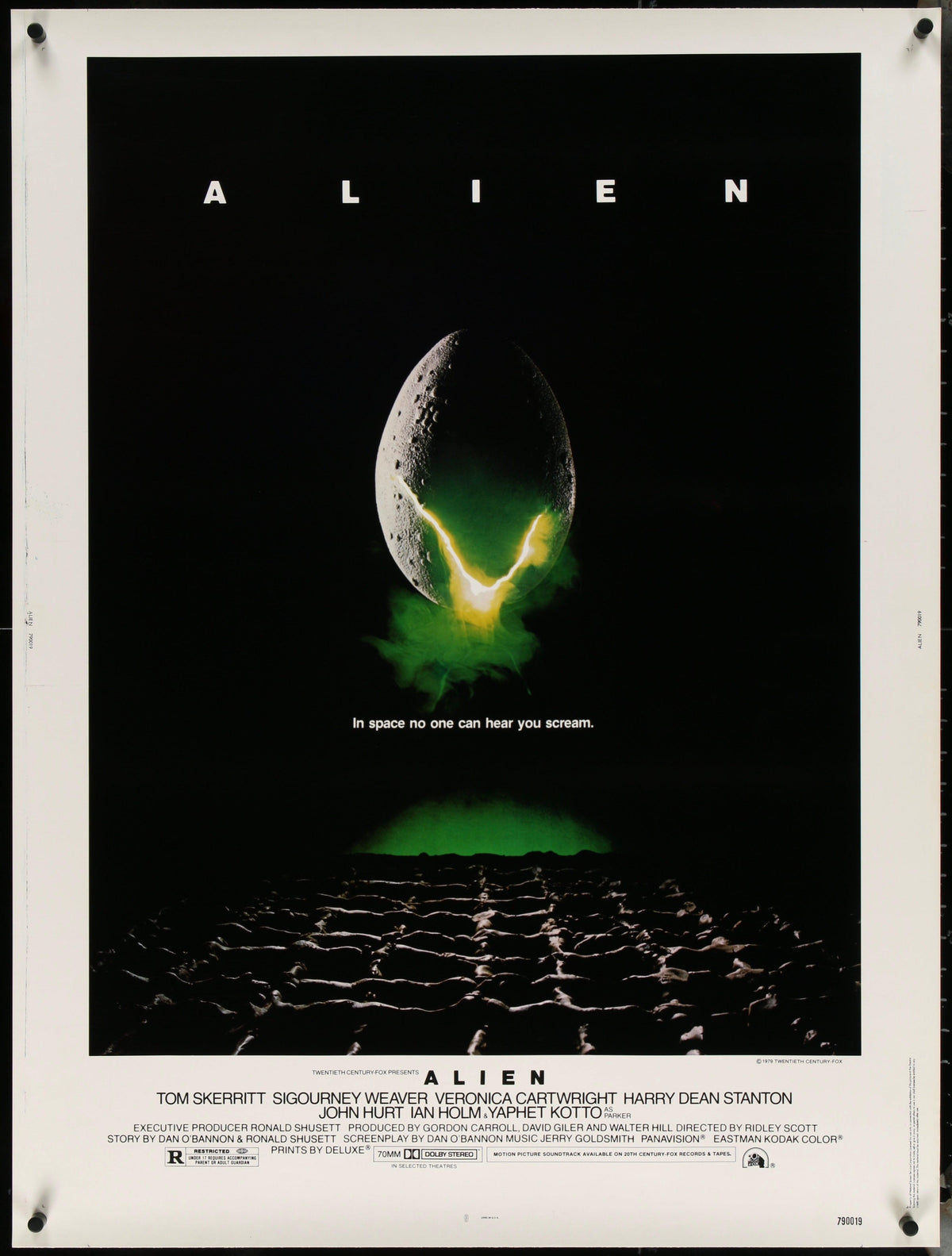 Alien 30x40 Original Vintage Movie Poster