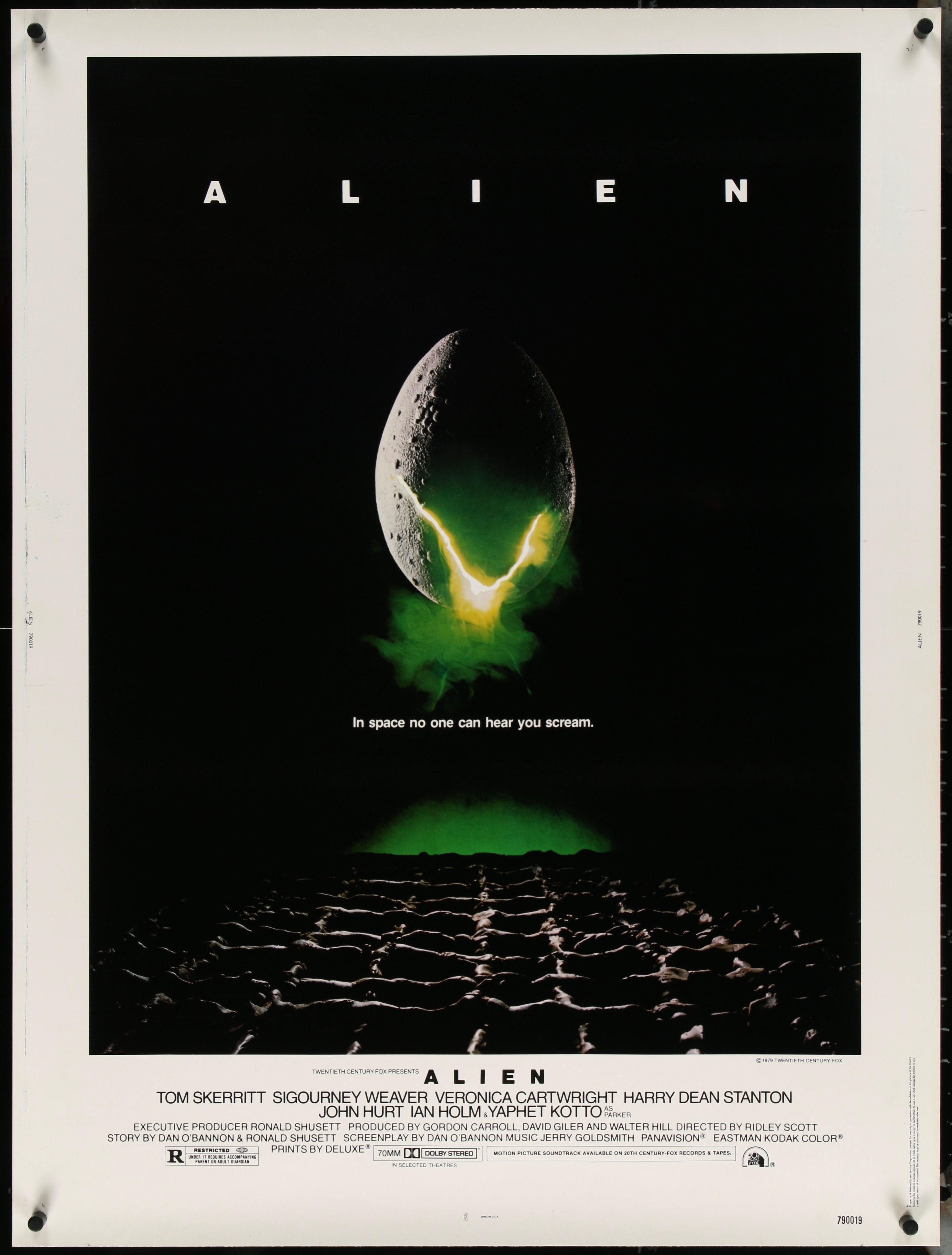 Alien Movie Poster 1979 Insert 14x36 alien-movie-poster-1979-insert-14x36