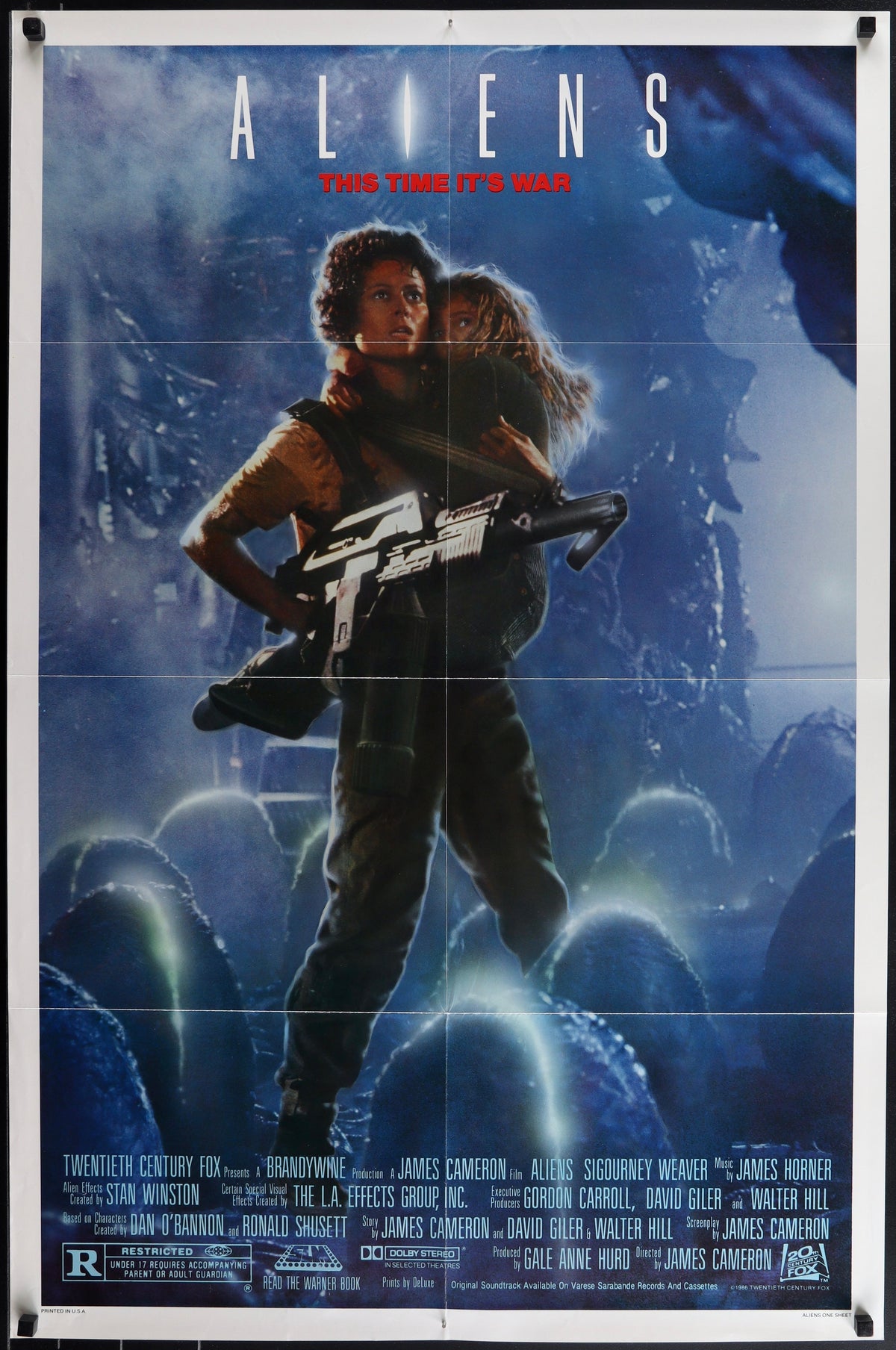 Aliens 1 Sheet (27x41) Original Vintage Movie Poster