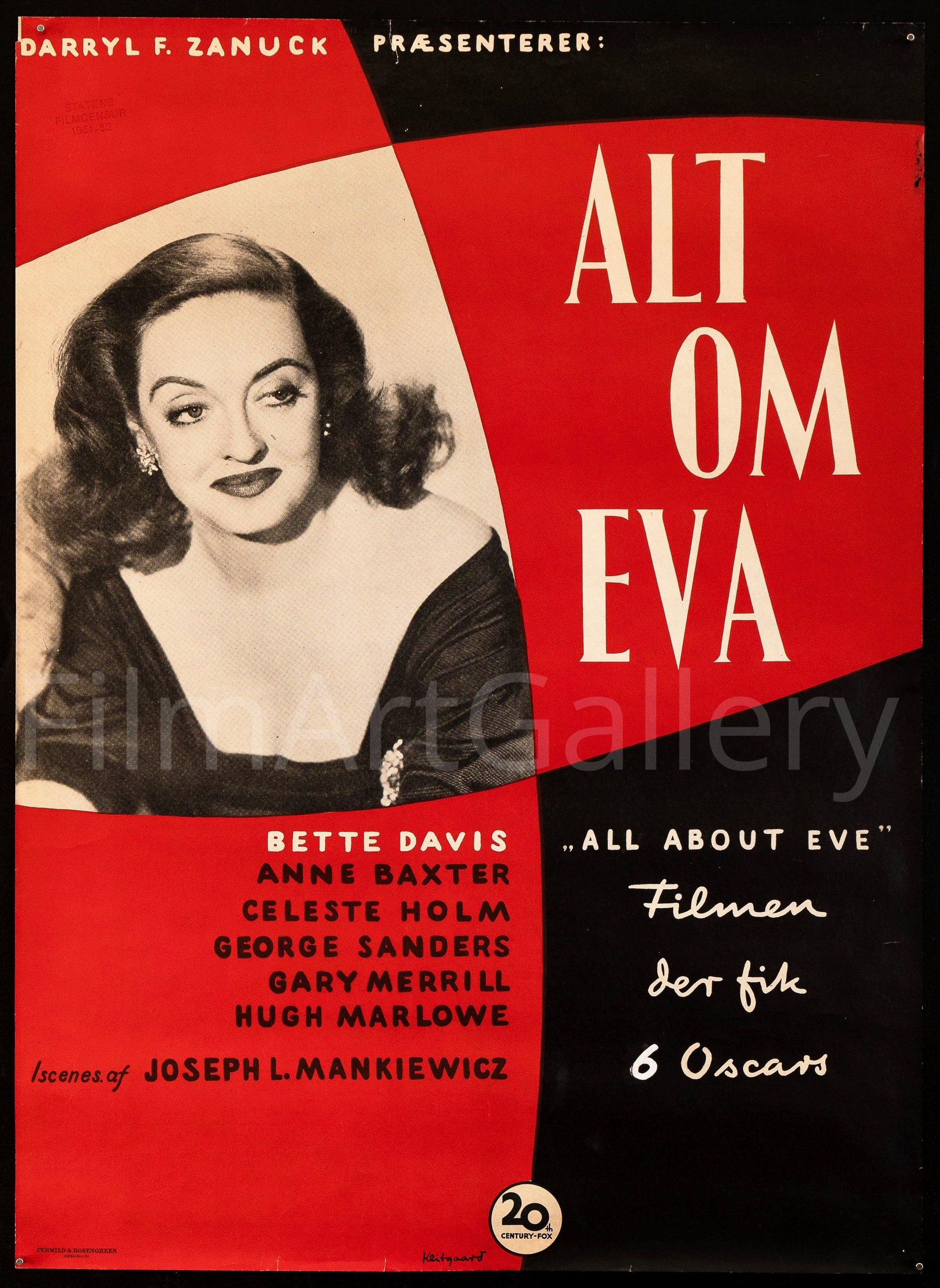 All About Eve 24x33 Original Vintage Movie Poster