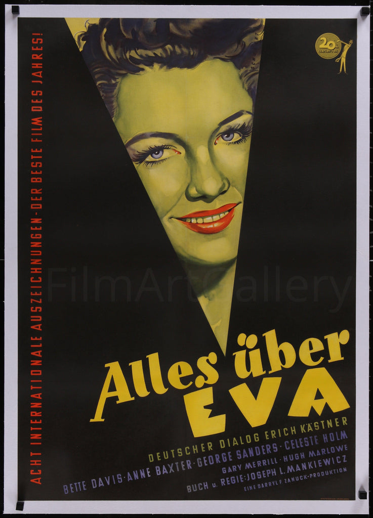 All About Eve German A1 (23x33) Original Vintage Movie Poster
