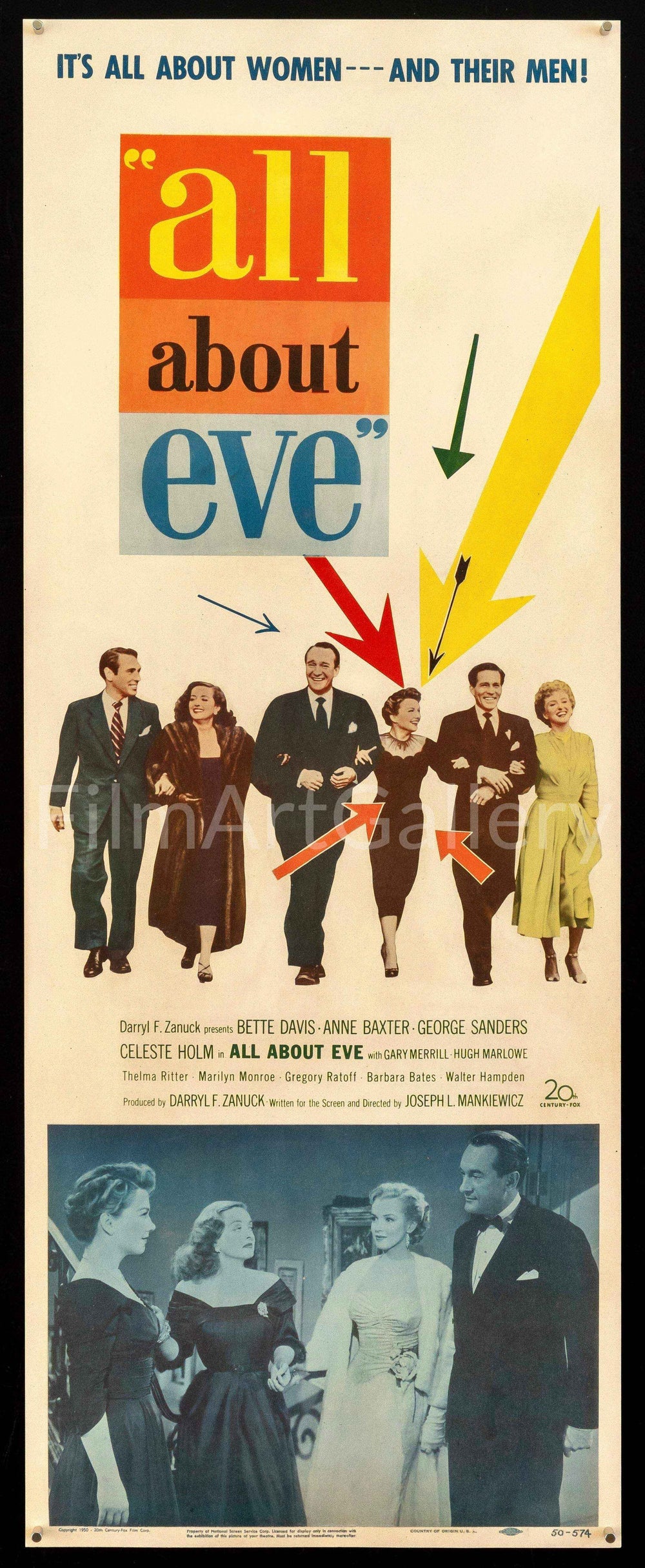 All About Eve Original Vintage Movie Poster