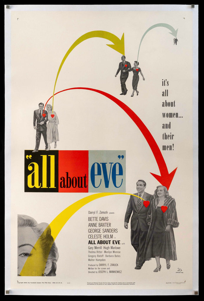 All About Eve Original Vintage Movie Poster