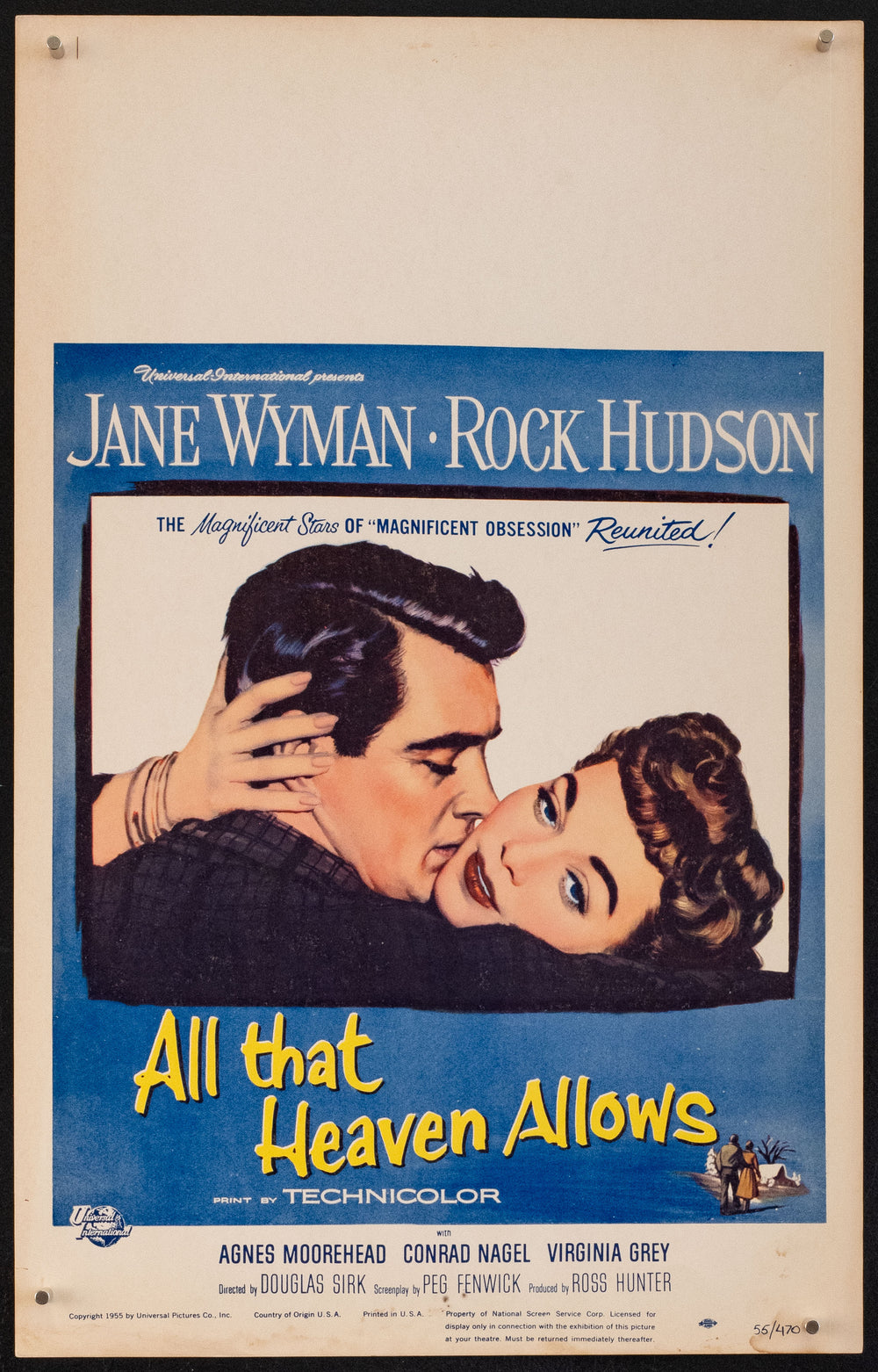 All That Heaven Allows Original Vintage Movie Poster