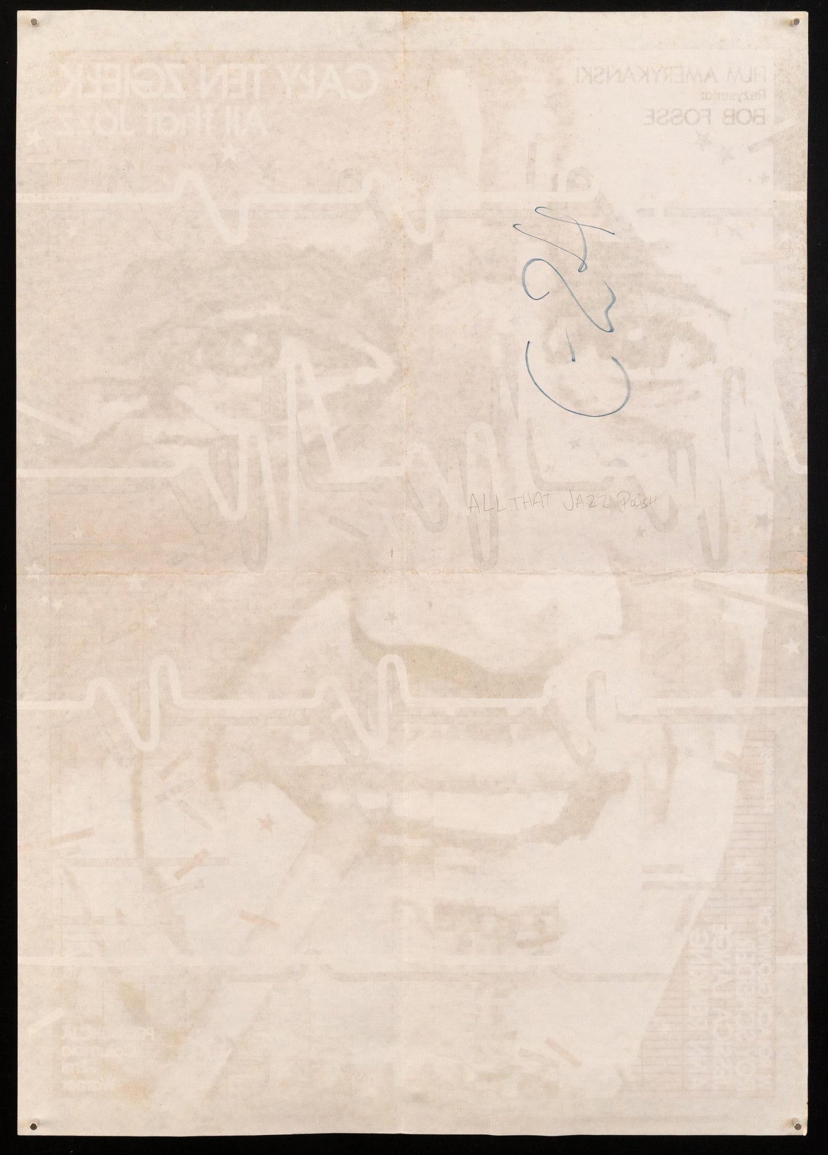 All That Jazz Original Vintage Movie Poster