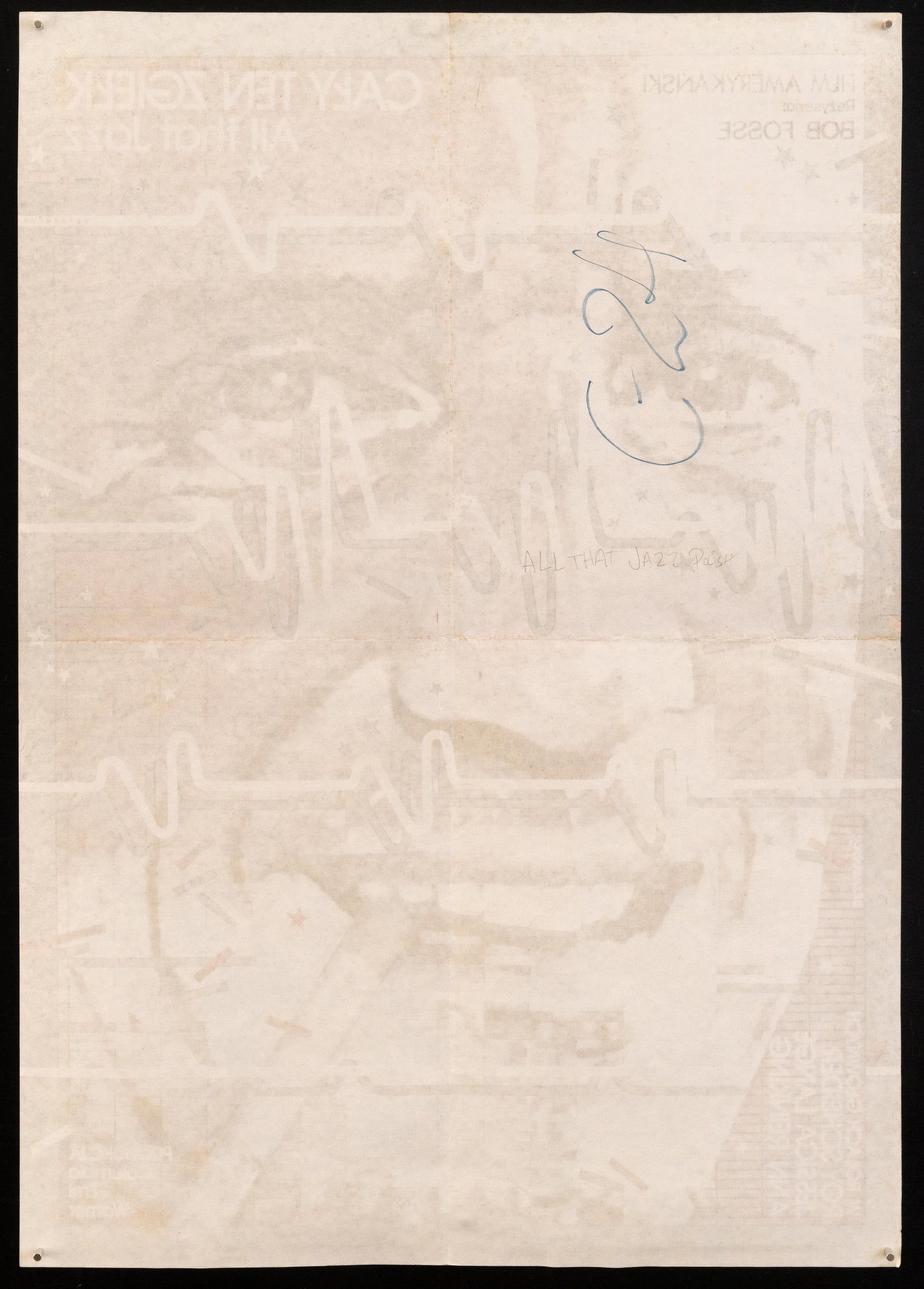 All That Jazz Original Vintage Movie Poster