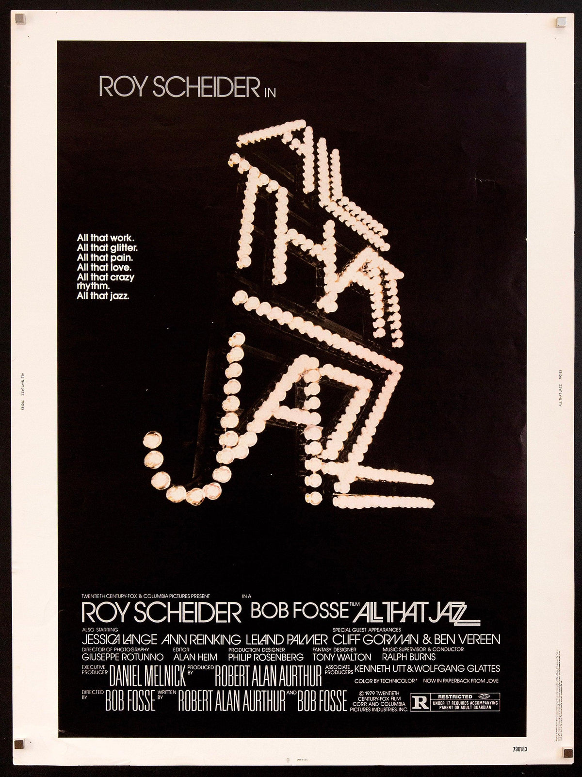 All That Jazz Original Vintage Movie Poster