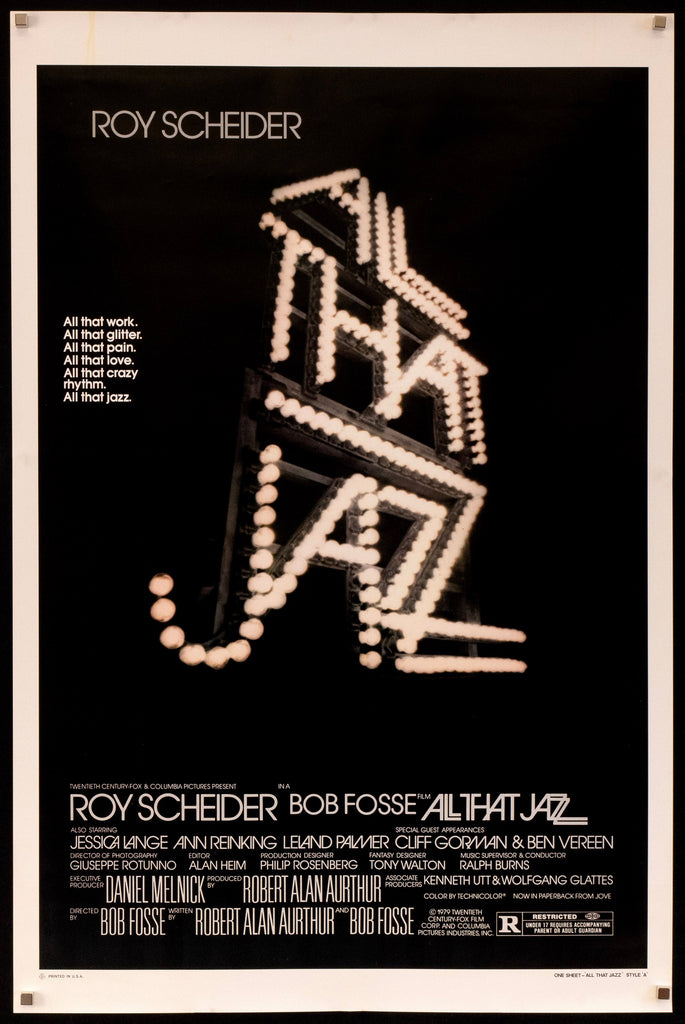 All That Jazz Original Vintage Movie Poster