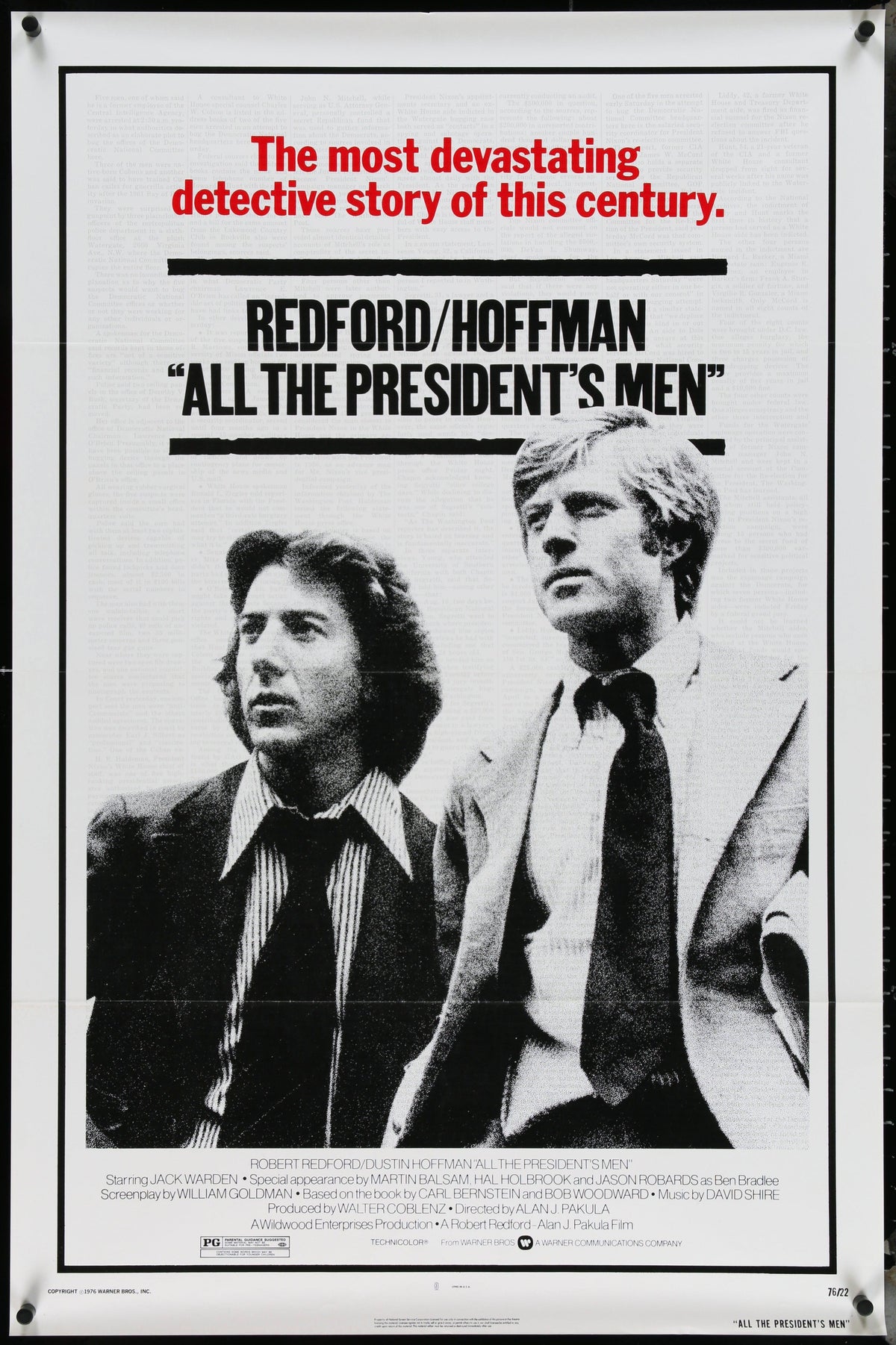 All the President&#39;s Men 1 Sheet (27x41) Original Vintage Movie Poster