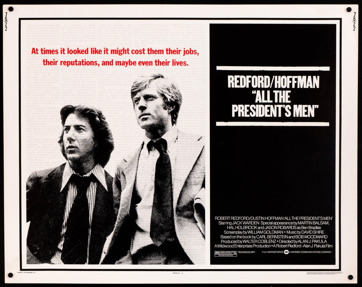 All the President&#39;s Men Half Sheet (22x28) Original Vintage Movie Poster