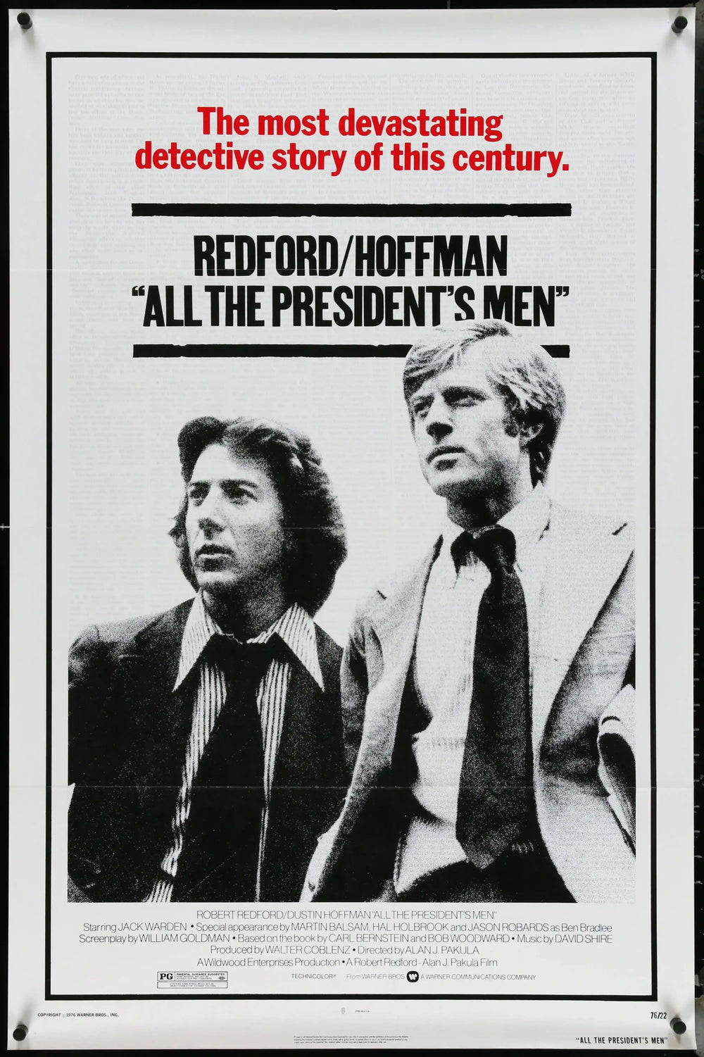 All the President's Men Original Vintage Movie Poster