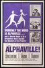 Alphaville 1 Sheet (27x41) Original Vintage Movie Poster