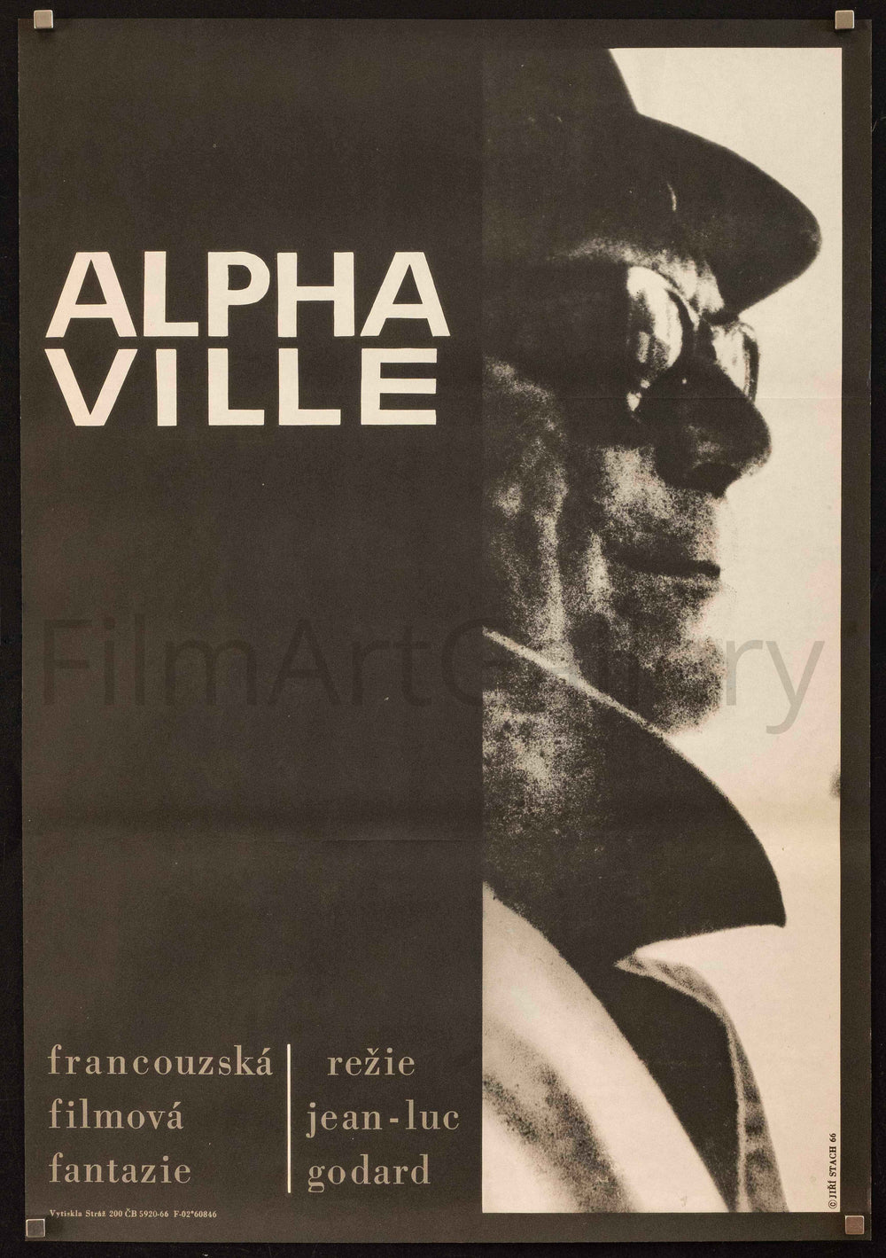 Alphaville Original Vintage Movie Poster