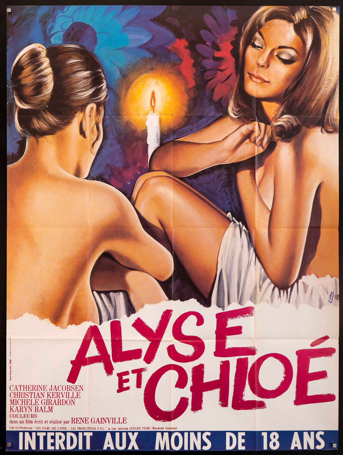 Alyse &amp; Chloe French 1 panel (47x63) Original Vintage Movie Poster