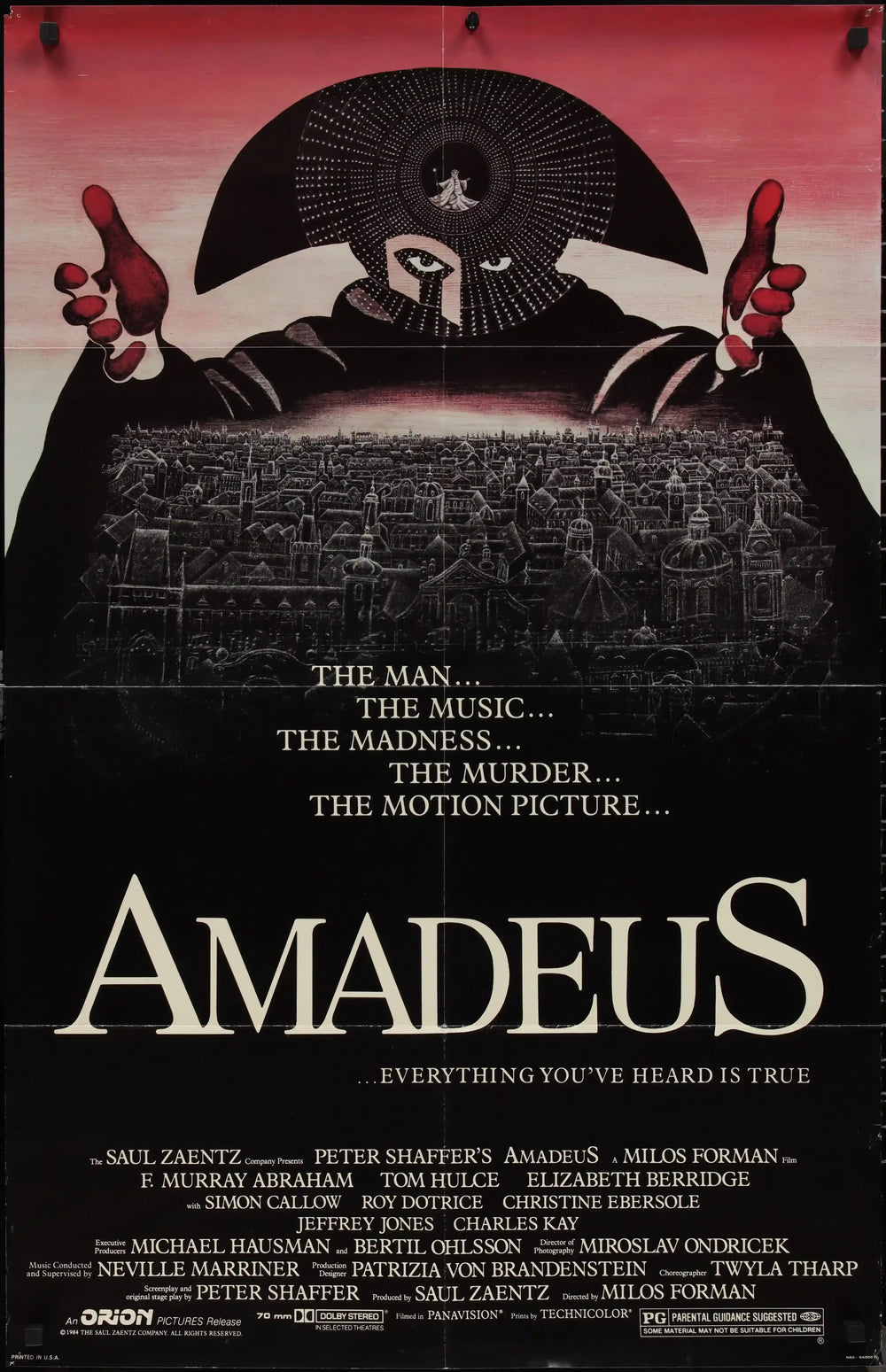 Amadeus Original Vintage Movie Poster