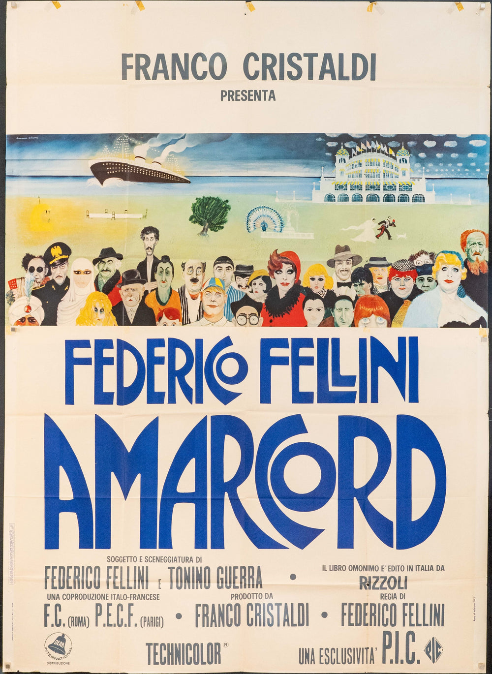 Amarcord Original Vintage Movie Poster