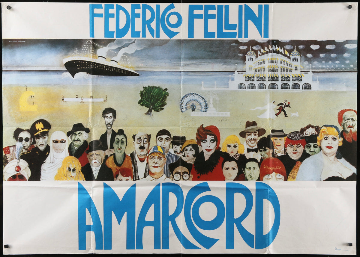 Amarcord Original Vintage Movie Poster