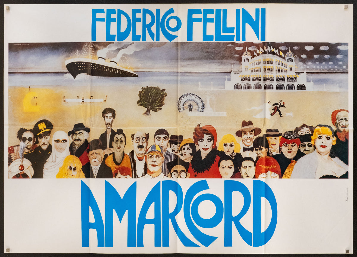Amarcord Original Vintage Movie Poster
