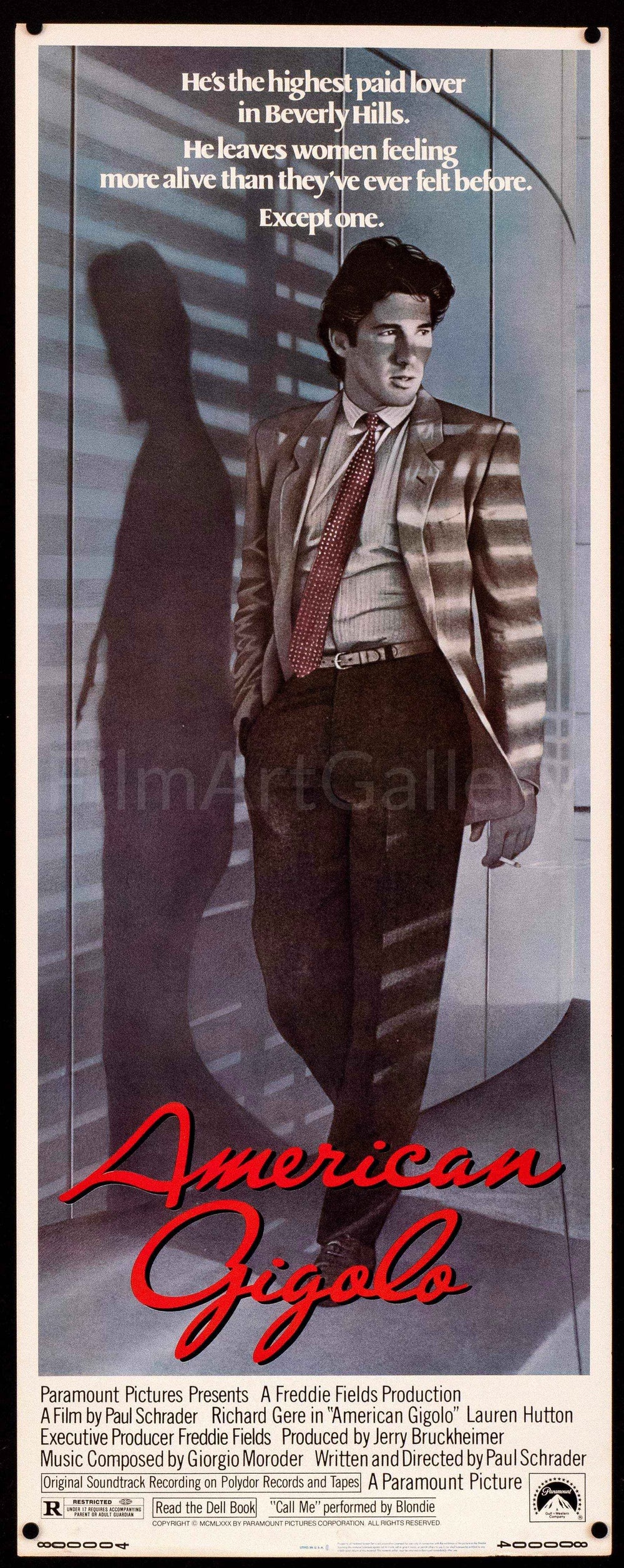 American Gigolo Original Vintage Movie Poster