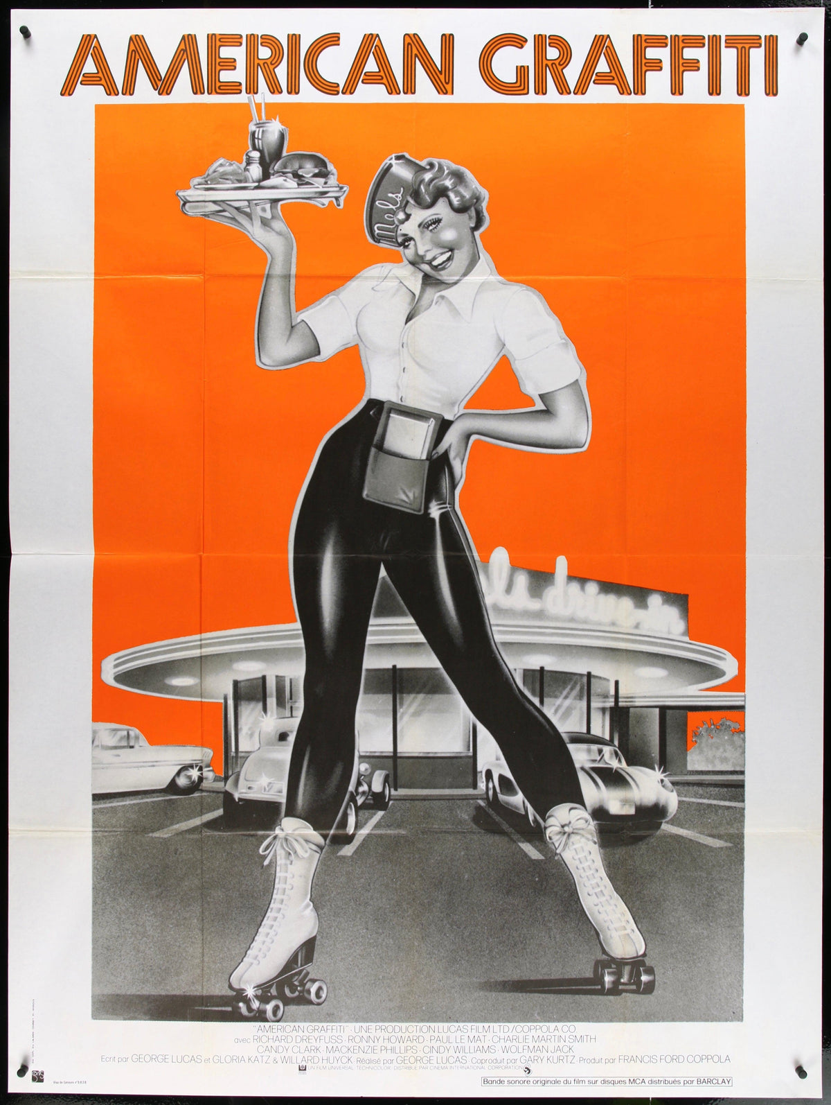 American Graffiti French 1 Panel (47x63) Original Vintage Movie Poster
