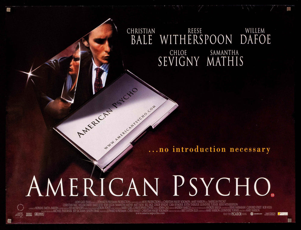 American Psycho Original Vintage Movie Poster