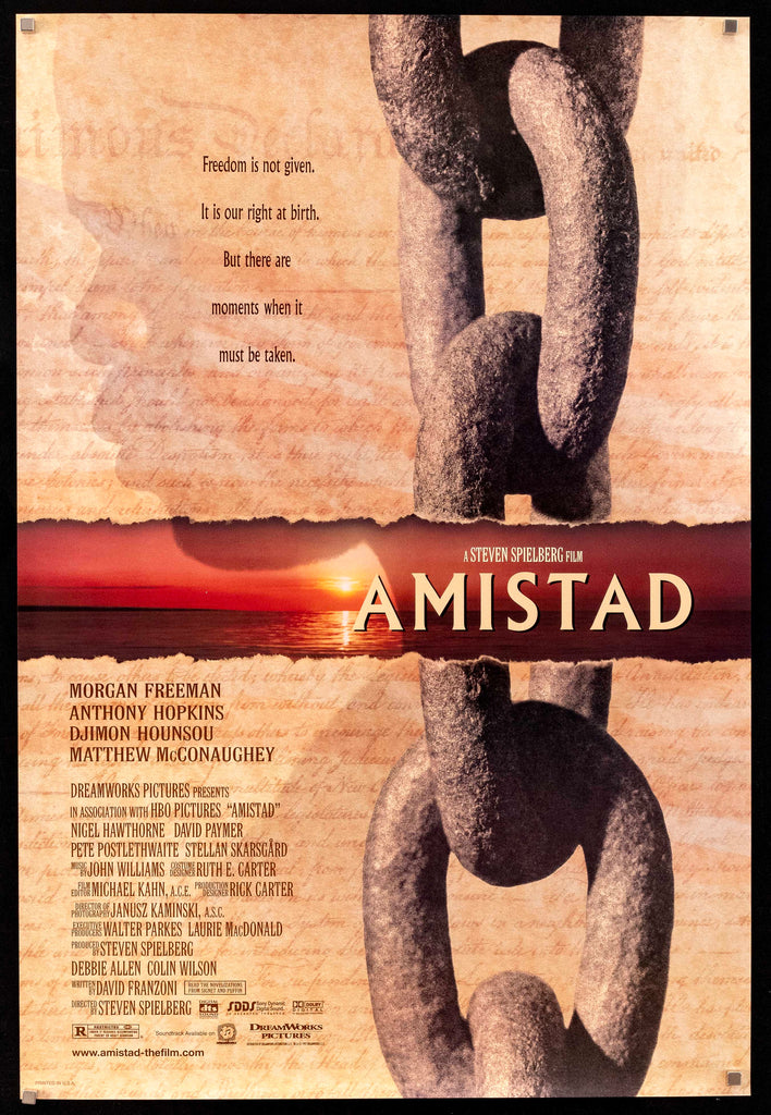 Amistad Original Vintage Movie Poster