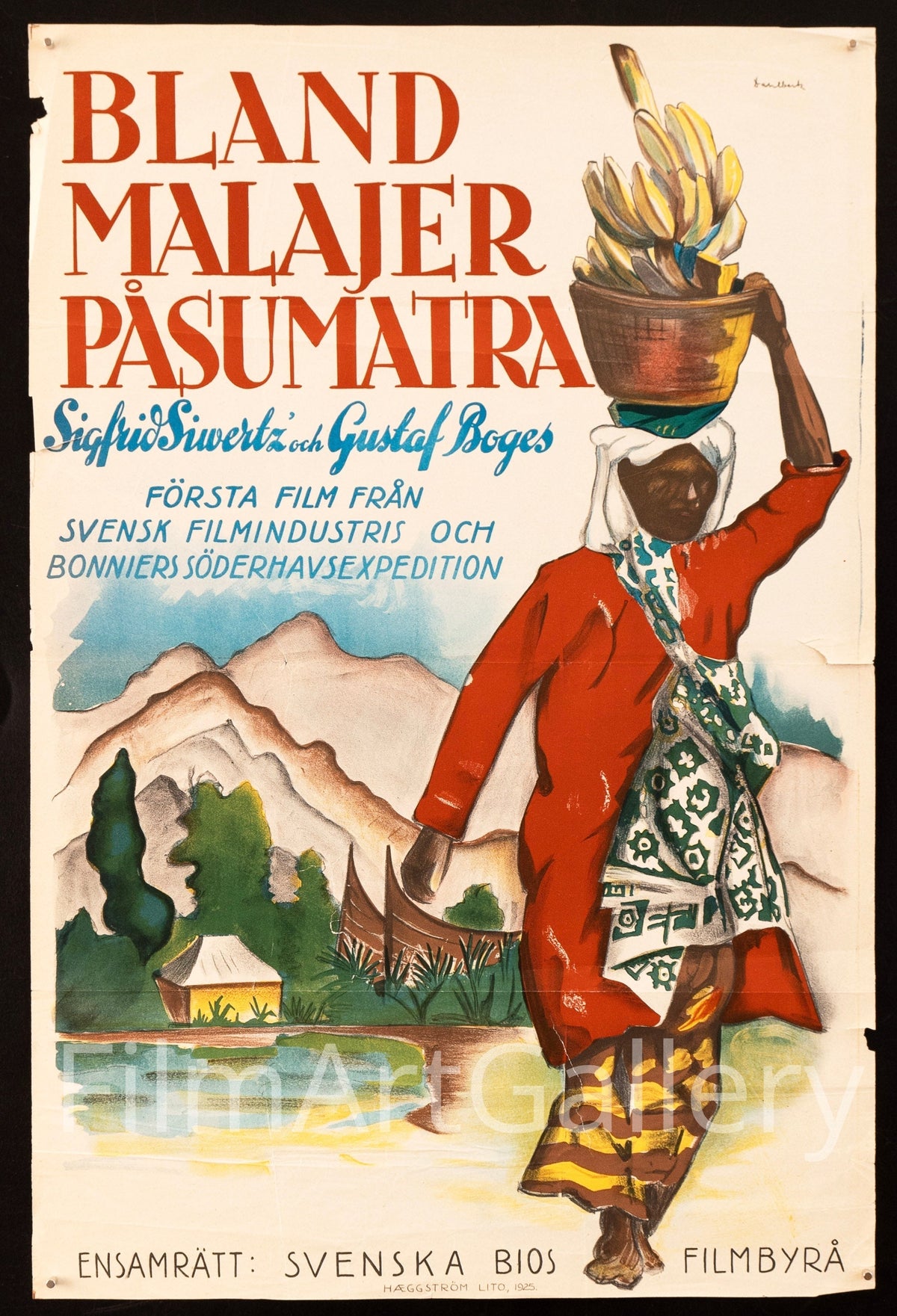 Among the Malays of Sumatra 1 Sheet (27x41) Original Vintage Movie Poster