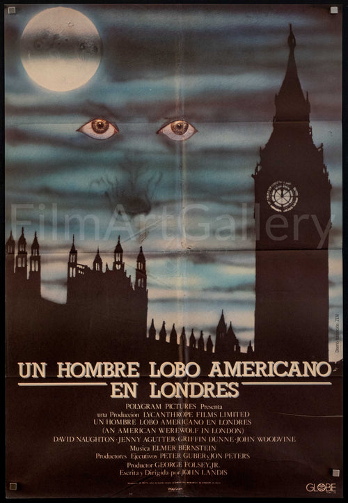 An American Werewolf In London Original Vintage Movie Poster