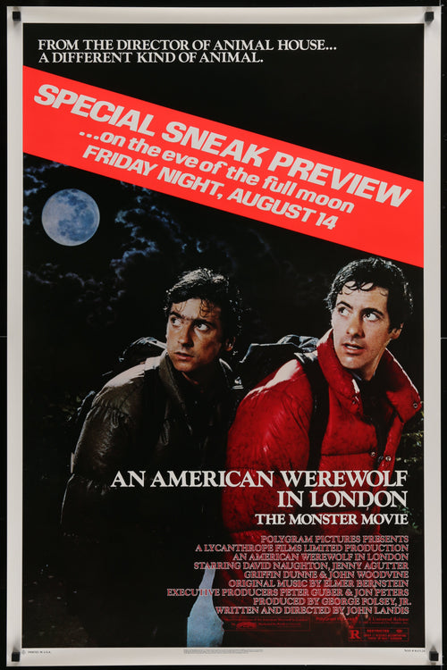 An American Werewolf In London Original Vintage Movie Poster