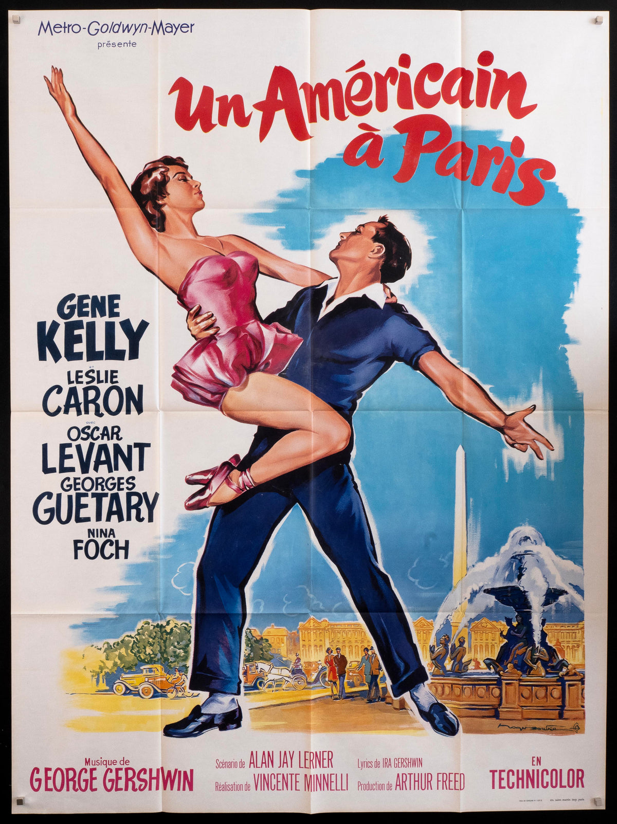 An American in Paris French 1 Panel (47x63) Original Vintage Movie Poster