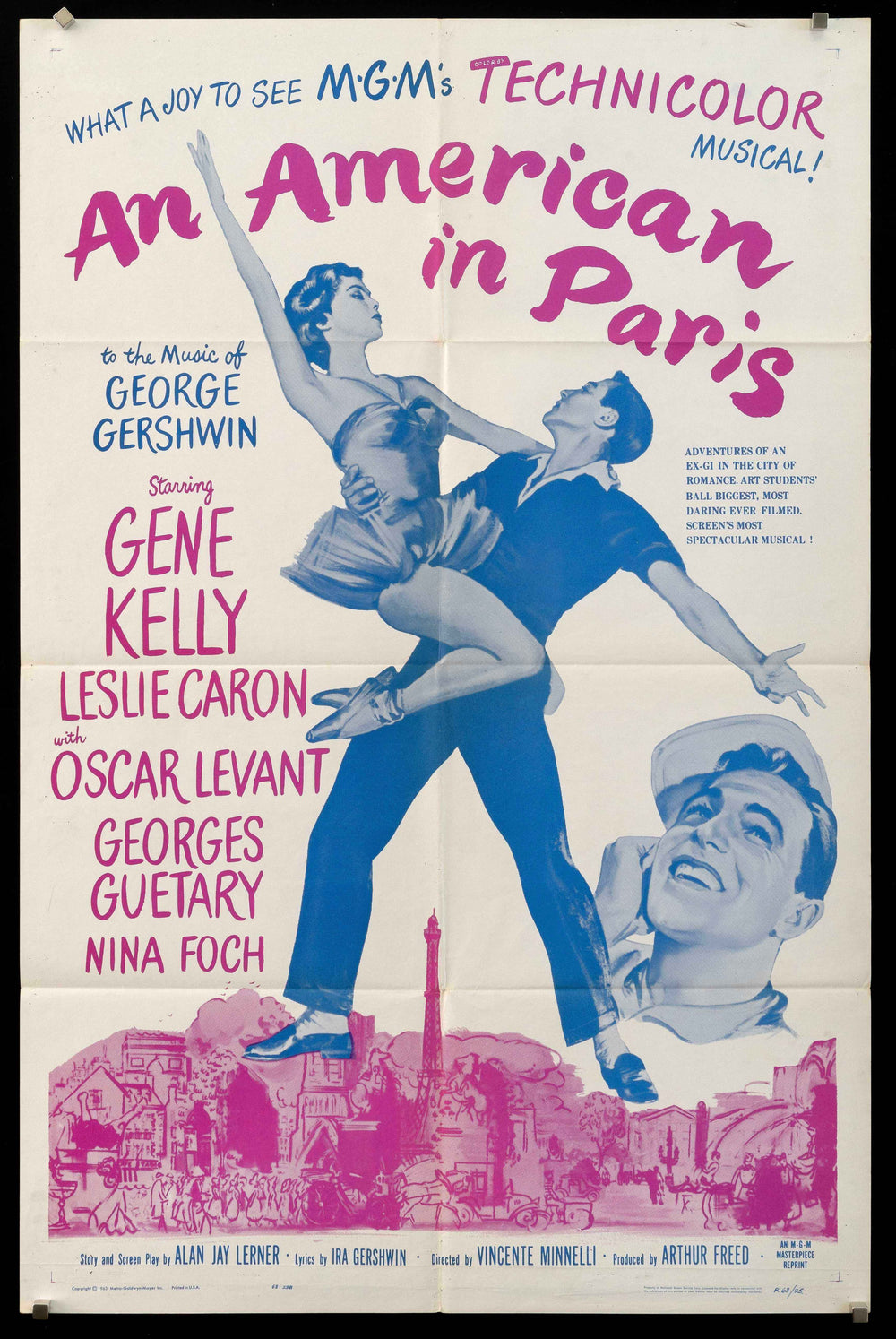 An American in Paris Original Vintage Movie Poster