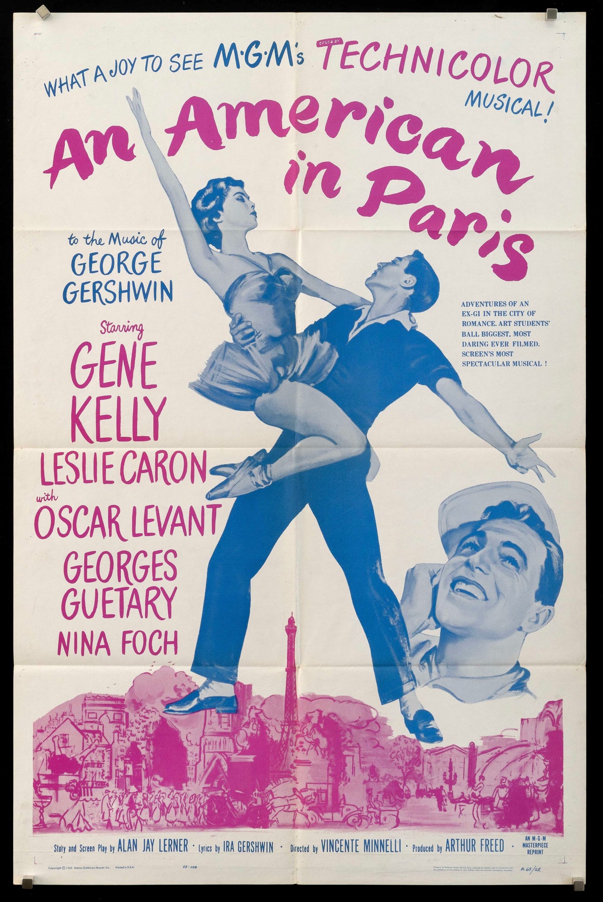 An American in Paris Original Vintage Movie Poster