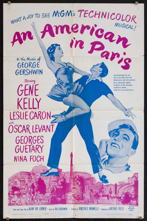 An American in Paris Original Vintage Movie Poster